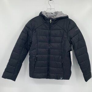 Spyder Black Puffer Jacket for Kids